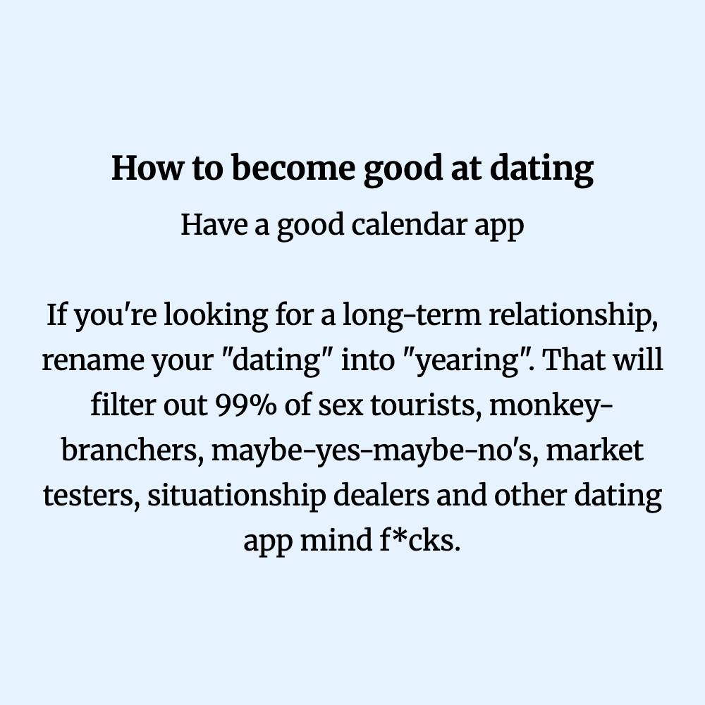 How to become good at dating