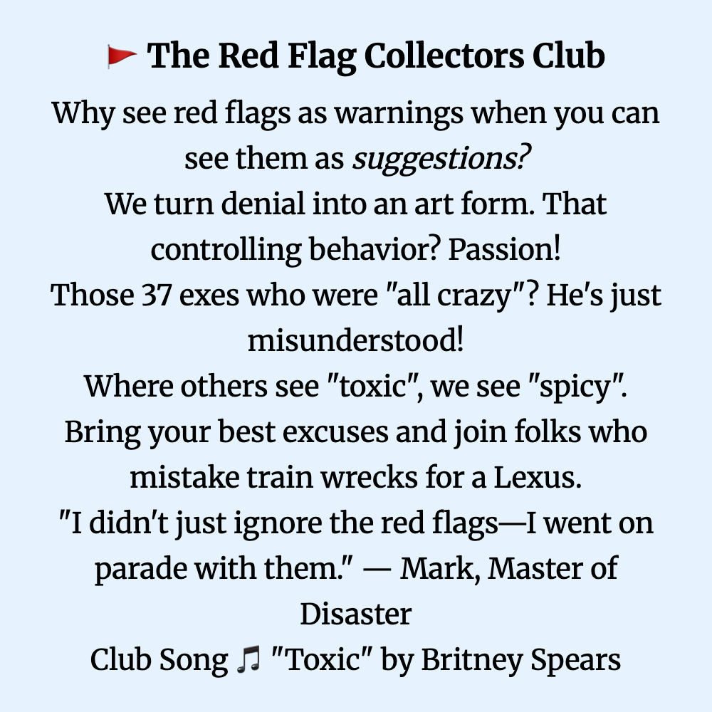 🚩 The Red Flag Collectors Club